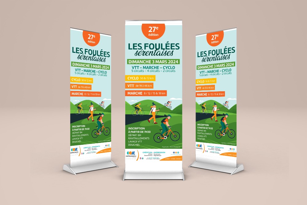 Impression de roll-up dans le Morbihan et Loire Atlantique